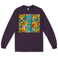 Plum mama wıth sunflowers and gemstone Long Sleeve Tee - Artiststas