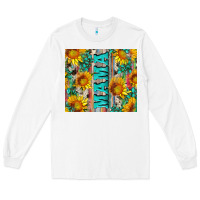 White mama wıth sunflowers and gemstone Long Sleeve Tee - Artiststas