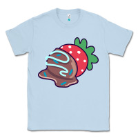 Dusty Blue chocolate covered strawberry Classic Tee - linhVisuals