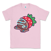 Bubblegum Pink chocolate covered strawberry Classic Tee - linhVisuals