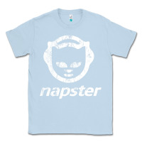 Dusty Blue napster light Classic Tee - linhVisuals