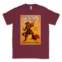 Burgundy pirates of the caribbean film Classic Tee - linhVisuals