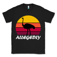 Black retro vintage allegedly ostrich Classic Tee - linhVisuals