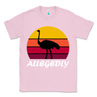 Bubblegum Pink retro vintage allegedly ostrich Classic Tee - linhVisuals