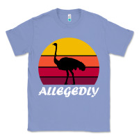 Colony Blue retro vintage allegedly ostrich Classic Tee - linhVisuals