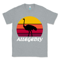 Heather Grey retro vintage allegedly ostrich Classic Tee - linhVisuals