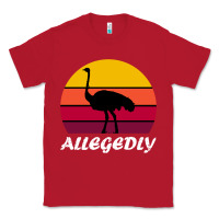 Red retro vintage allegedly ostrich Classic Tee - linhVisuals