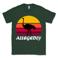 Sports Green retro vintage allegedly ostrich Classic Tee - linhVisuals