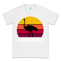 White retro vintage allegedly ostrich Classic Tee - linhVisuals