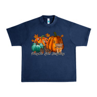 Navy pumpkin spice everthing Urban Heavy Tee - RacoonDesign