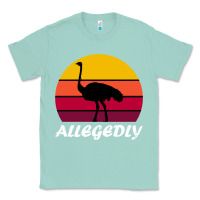 Seafoam retro vintage allegedly ostrich Classic Tee - linhVisuals