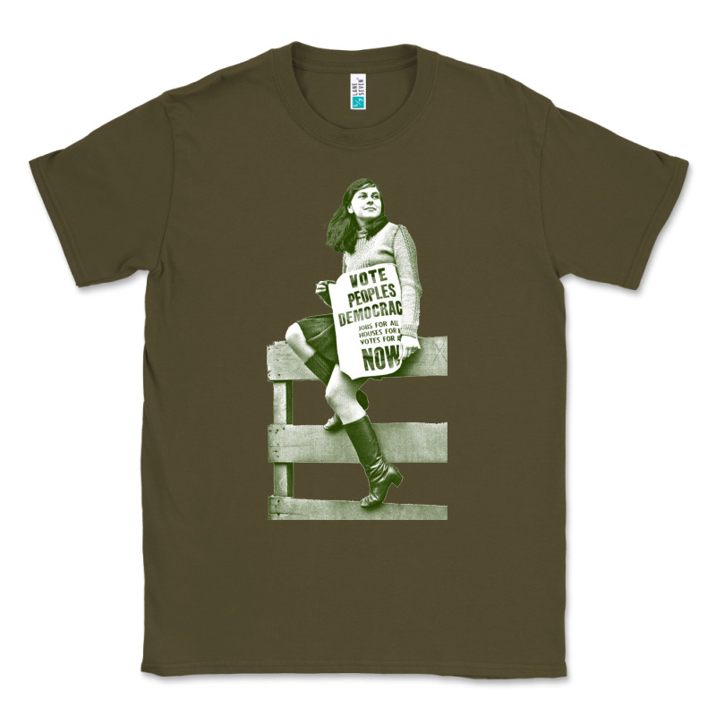 Bernadette Devlin Retro Irish Fanart Classic Tee by linhVisuals | Teevron