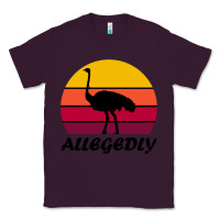 Plum retro vintage allegedly ostrich Classic Tee - linhVisuals