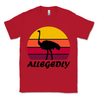 Red retro vintage allegedly ostrich Classic Tee - linhVisuals