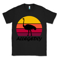 Black retro vintage allegedly ostrich Classic Tee - linhVisuals