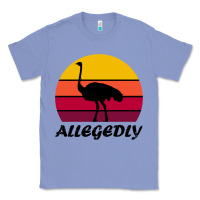 Colony Blue retro vintage allegedly ostrich Classic Tee - linhVisuals