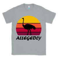 Heather Grey retro vintage allegedly ostrich Classic Tee - linhVisuals