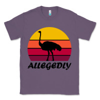 Lavender retro vintage allegedly ostrich Classic Tee - linhVisuals