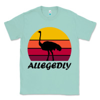 Seafoam retro vintage allegedly ostrich Classic Tee - linhVisuals