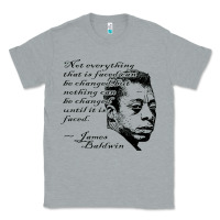 Heather Grey james baldwin Classic Tee - linhVisuals