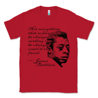 Red james baldwin Classic Tee - linhVisuals