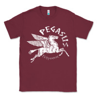 Burgundy ivory pegasus Classic Tee - linhVisuals