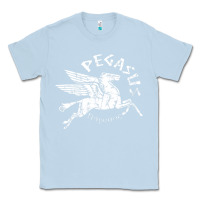 Dusty Blue ivory pegasus Classic Tee - linhVisuals