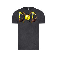 Vintage Black dad softball Vintage Tee - RacoonDesign