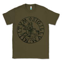 Army Green knights templar sigil Classic Tee - linhVisuals