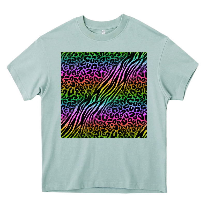 Neon Glitter Safari Seamless Pattern Heavy Core Tee by BundleAndBundleShop | Teevron