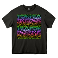 Asphalt neon glitter safari seamless pattern Heavy Core Tee - BundleAndBundleShop