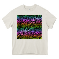 Cream neon glitter safari seamless pattern Heavy Core Tee - BundleAndBundleShop
