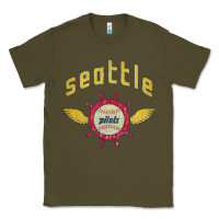 Army Green seattle pilots baseball vintage Classic Tee - linhVisuals