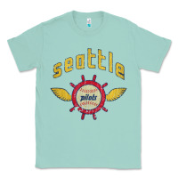 Seafoam seattle pilots baseball vintage Classic Tee - linhVisuals