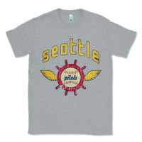 Heather Grey seattle pilots baseball vintage Classic Tee - linhVisuals