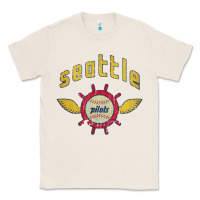 Natural seattle pilots baseball vintage Classic Tee - linhVisuals