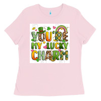 Bubblegum Pink you're my lucky charm artiststas filigran Ladies Tee - Artiststas