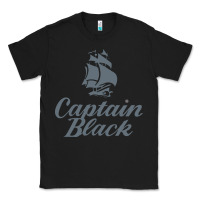 Black Captain Black Cigar Classic Tee - linhVisuals