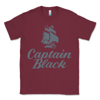 Burgundy Captain Black Cigar Classic Tee - linhVisuals