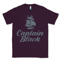 Plum Captain Black Cigar Classic Tee - linhVisuals