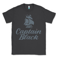 Smoke Captain Black Cigar Classic Tee - linhVisuals