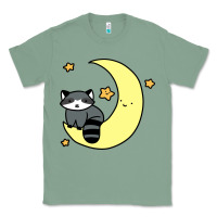 Sage crescent moon raccoon Classic Tee - linhVisuals