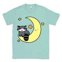Seafoam crescent moon raccoon Classic Tee - linhVisuals