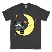 Smoke crescent moon raccoon Classic Tee - linhVisuals