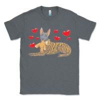 Charcoal Heather dutch shepherd dog t  shirt dutch shepherd dog with stuffed animal and Classic Tee - linhVisuals