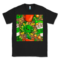 Black coffee cups st. patrick's day with leopard seamless pattern bbs Classic Tee - BundleAndBundleShop
