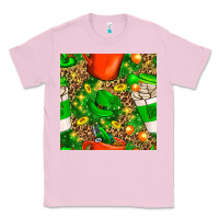 Bubblegum Pink coffee cups st. patrick's day with leopard seamless pattern bbs Classic Tee - BundleAndBundleShop