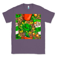 Lavender coffee cups st. patrick's day with leopard seamless pattern bbs Classic Tee - BundleAndBundleShop