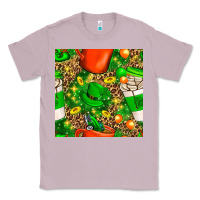 Lilac coffee cups st. patrick's day with leopard seamless pattern bbs Classic Tee - BundleAndBundleShop