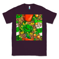 Plum coffee cups st. patrick's day with leopard seamless pattern bbs Classic Tee - BundleAndBundleShop